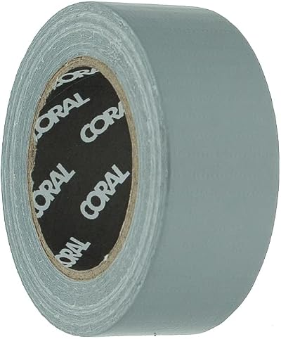 CORAL Endurance 71360 Duct Gaffer Cloth Tape Silver High Strength 1 inch 10M
