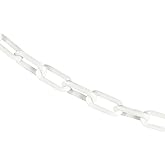 Mr. Chain Plastic Barrier Chain, White, 1.5-Inch Link Diameter, 25-Foot Length (30001-25)