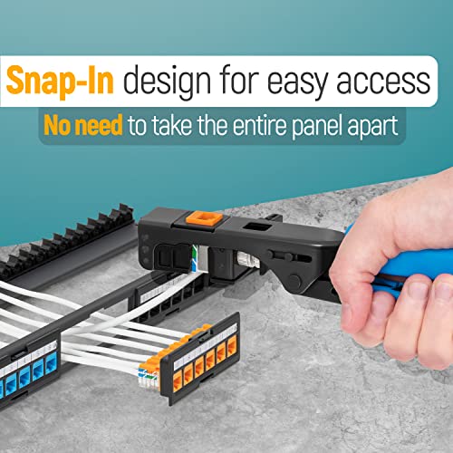 Iwillink 24 Port Blank Keystone Patch Panel With (12-Pack