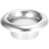 X AUTOHAUX 4 Inch Inlet Aluminum Bellmouth Velocity Stack Adapter Air Intake Turbo Horn Air Inlet Decorative Cover Silver Tone