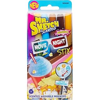 Mr Sketch Stix Washable Scented Markers Fine Tip Set Of 6