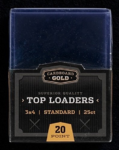 Cardboard Gold CBG-TL  Pro Toploaders Keeps Cards Ultra Protected, 4" L, 25 Count