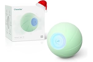 Cheerble Smart Interactive Dog Toy, Wicked Ball, Automatic Moving Bouncing Rotating Ball, Active Rolling Ball for Medium Large Dogs Boredom, Peppy Pet Ball with Lights, Fun Birthday Gift