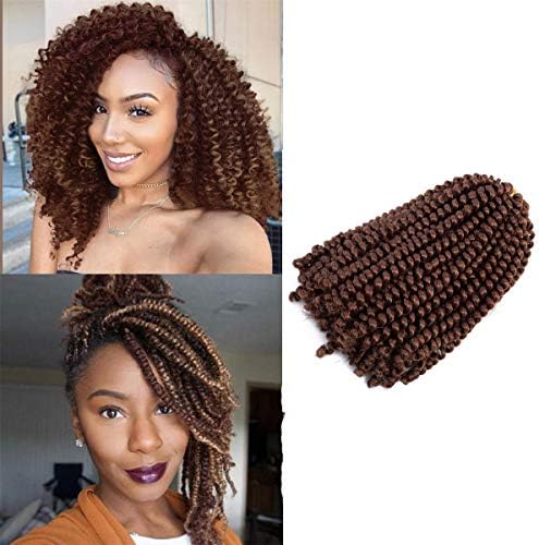3 Pack Spring Twist Crochet Braiding Hair Ombre Colors Synthetic Hair Extensions (#30)