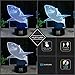 Optical Illusions 3D Lamp Touch Control LED Night Lights Decor Lights Animal Image Series 7 Colours Changes Best Gifts for Kid and Room&Dest Decoration