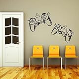 Wall Decals Game Controllers Joystick Gamer Gaming Video Game Kids Children Gift Nursery Boys Room Wall Vinyl Decal Stickers Bedroom Murals by DecorimDecorWallDecal