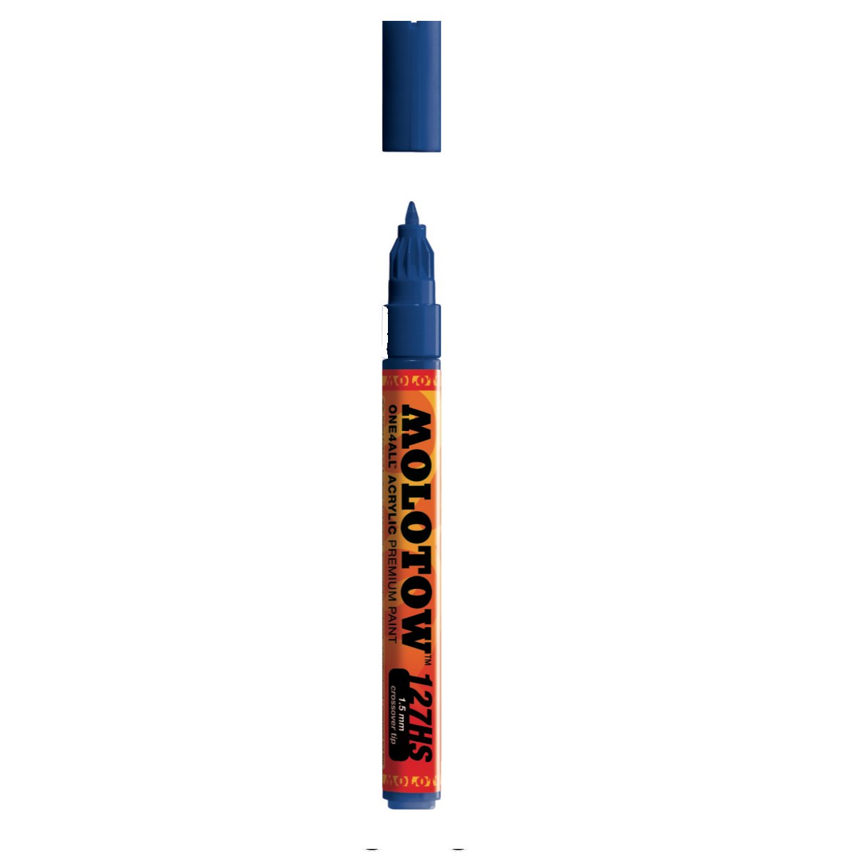 MOLOTOW ONE4ALL Acrylic Paint Marker, 1.5mm, True Blue, 1 Each (127.406)
