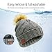 Enjoybot Bluetooth Beanie Wireless Knit Winter Hats Cap Built-in Stereo Speakers Microphone Outdoor Sports (003-Gray)