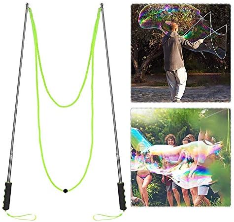 Bubble Show Performance Tools - Magic Giant Bubble Wand Stainless Steel Telescopic Bubble Wand Design/Festival Promotion Gift