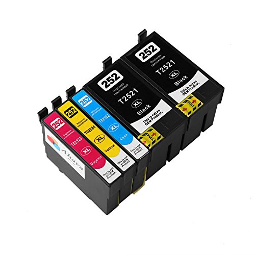 Ahava image remanufactured 252 252xl ink cartridges 1 set+1 black…