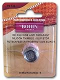 Bohin 91731 Silicon Thimble with Steel Top Size Small Pink-Blister Pack