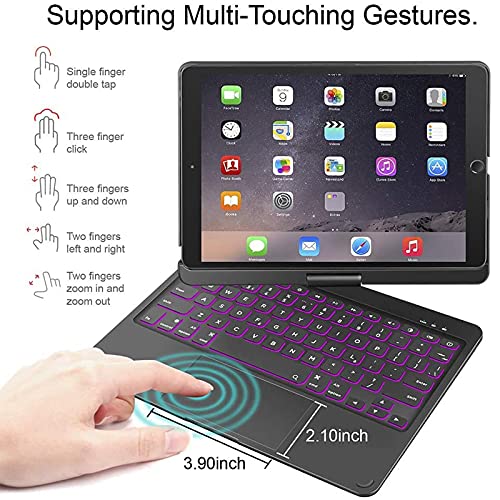 iPad 10.2 Keyboard Case with TouchPad, iPad 9th/8th/7th Gen, iPad Pro