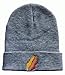 KUESANT Prestonplayz Fire Flame Unisex Knitted Beanie Embroidered Skull Cap Slouchy Knit Hat Black