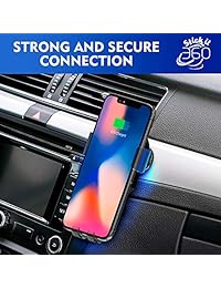 QI Cargador inalámbrico Soporte para teléfono celular para auto   Estable y antideslizante Cargador inalámbrico para teléfono para auto rápido   Soporte universal para teléfono para coche gravitatorio para panel de control de Stick it 360