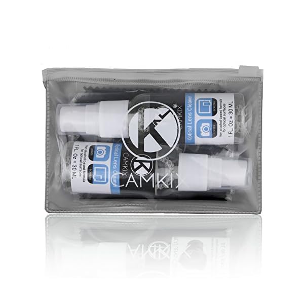 Camkix Objektiv und Bildschirm Reinigungs Kit - Reinigungsspray, Mikrofasertuch – Reinigung des Kameraobjektivs Ihrer DSLR oder Kameras – für Ihr Smartphone, Tablet, Laptop, etc. (2) – Bild 5