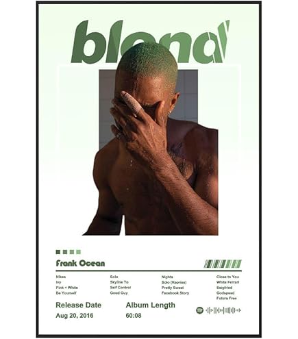 Amazon.com: Frank Ocean Poster Blond - Music Poster 24in x 36in