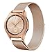 Shangpule Compatible Samsung Galaxy Watch (42mm) Bands, 20mm Milanese Loop Stainless Steel Metal Replacement Bracelet Strap Compatible Galaxy Watch SM-R810/SM-R815 /Gear Sport Smartwatch (Rose Gold)
