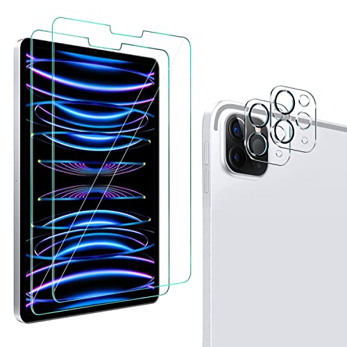 QHOHQ [2+2 Pack] Tempered Glass Screen Protector