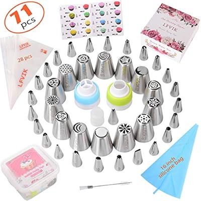 Amazon Com Russian Piping Tips Set 71pcs Cake Decorating Supplies