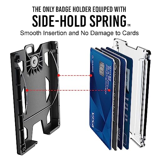 GOVO Badge Holder Without Clip Version Durable Polycarbonate ID