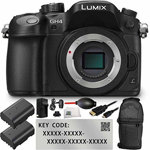 Panasonic-Lumix-DMC-GH4-Mirrorless-Micro-Four-Thirds-Digital-Camera-Body-Only-10PC-Accessory-Bundle-Includes-V-Log-L-Function-Activation-Code-2-Replacement-BLF19-Batteries-MORE