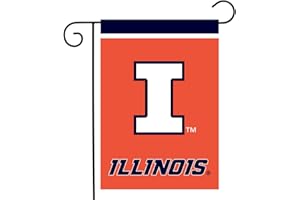 BRIARWOOD LANE Illinois Fighting Illini Garden Flag NCAA Licensed 18" x 12.5"