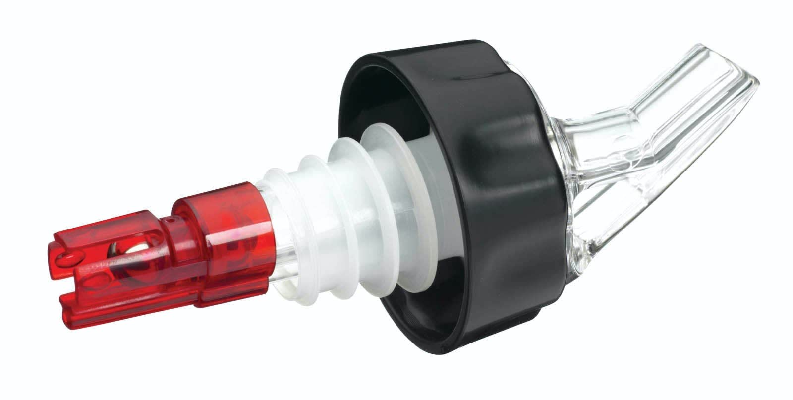 BarCraft KCBCSHOT 25ml Spirit Measure and Bottle Pourer, Black, 9.5 x 3.5 cm