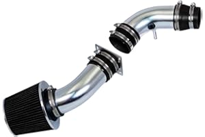 Rtunes Racing Short Ram Air Intake Kit + Filter Combo Compatible For 95-97 Ranger / 95-97 B2300 2.3L L4 (Black)