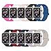 YANCH Compatible with for Apple Watch Band 42mm 44mm, Soft Silicone Sport Band Replacement Wrist Strap Compatible with for iWatch Nike+,Sport,Edition,S/M,10 Pack