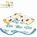 2 Triple Layers Baby Burp Bibs Cloths Rags For Burping And Drooling. Super Soft Absorbent Muslin Cotton Baby Bibs And Burp Cloths. Cute Colorful and Comfortable Bibs For Boys.