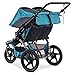 BOB Revolution Flex Duallie 2.0 Jogging Stroller - Up to 100 pounds - UPF 50+ Canopy - Adjustable Hadlebar, Lagoon