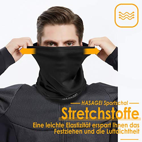 HASAGEI Loopschal Winddicht Multifunktionstuch Winter Fleece Neckwarmer Herren Loop Schal Damen Halstuch Warm Halten Sportschal Halswärmer für Skifahren Fahrrad Jogging thumbnail 2