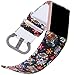 allbingo Cute Bands Compatible with Fitbit Charge 3 & Charge 3 SE, Women Men Floral Replacement Strap Accessories Wristband Small Large for Fitbit Charge 3