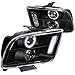 Spec-D Tuning LHP-MST05JM-TM Ford Mustang Halo Led Black Projector Head Lights