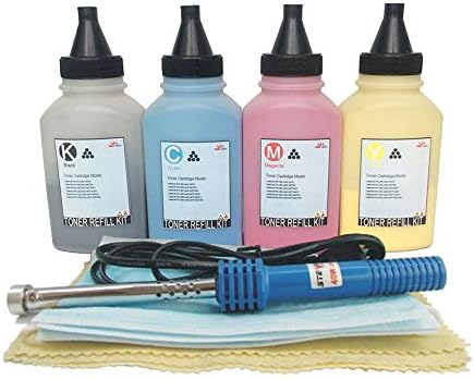 Misee Toner Refill for HP Laserjet Pro MFP M277dw M252dw M277 Pinter, 201a CF400a CF401a CF402a CF403a Ink Cartridge Compatible 4-Pack