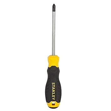 STANLEY STMT60809-8 Cushion Grip Screwdriver Phillips-PH2x100mm (Yellow and Black)