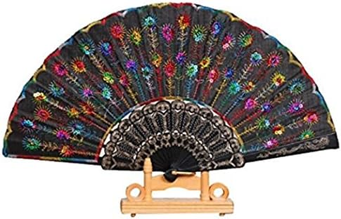 Hand Fan Foldable Fan Wedding Bridal Party Favors Gifts Home Decor Pocket Fan(1 pack)