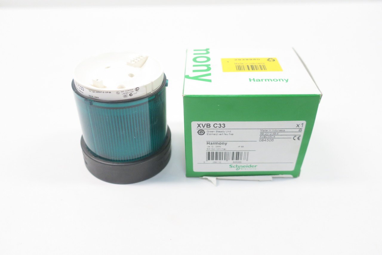 SCHNEIDER XVB C33 Harmony Green Steady Unit Light 10W 12-230V-AC D597406: Amazon.com: Industrial & Scientific