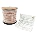 BEADNOVA 3mm Faux Suede Cord Flat Leather Cord 100 Yards Roll Spool for Necklace Bracelet Jewelry Making, Baby Pink