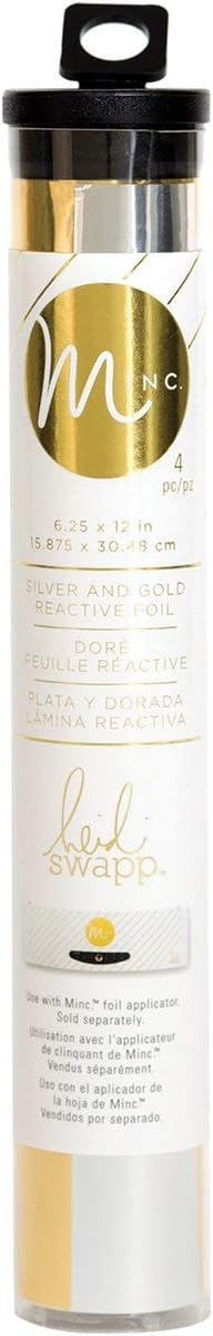 American Crafts (Silver & Gold) - Minc Reactive Foil Combo Pack 17cm x 30cm 4/Pkg