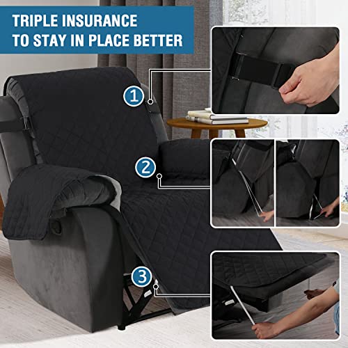 H.VERSAILTEX Reversible Quilted Recliner Covers Recliner Chair Cover