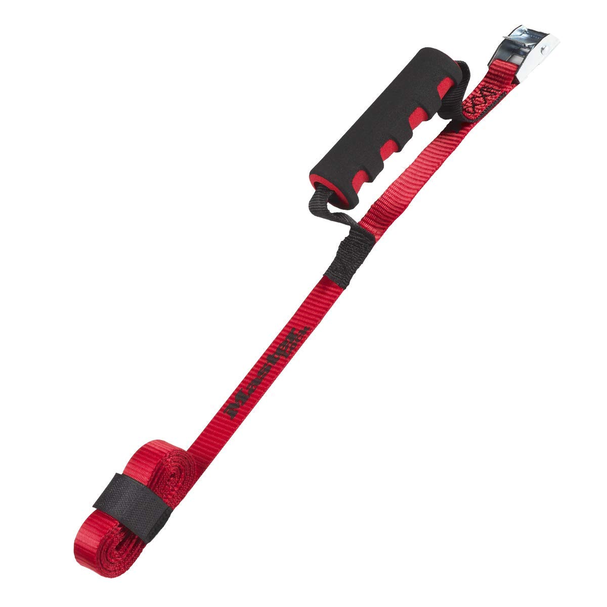 Master Lock 3123EURDAT Strap with Buckle and Carrying Handle, Red, 2,50m x 25mm Strap