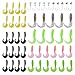 Artificial Fishing Baits Lure Soft Baits Suits Colorful Fishing Lure Simulation Fishing Accessory Set with Jig Lead Fishing Hooks Vivid Rubber Fishing Baits Piscator Zone Professional Fishing Tackles