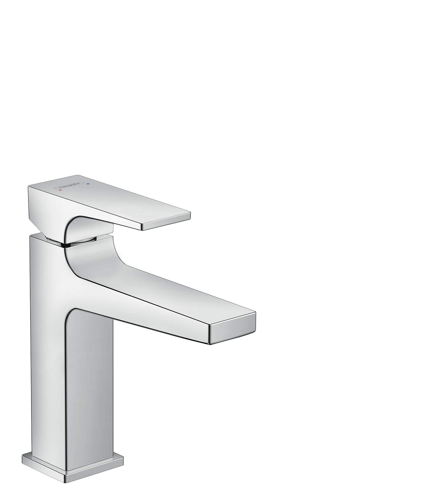 hansgrohe Metropol Basin Tap 110 with Lever Handle, Push-Open Waste, chrome — image 1