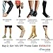 BeVisible Sports Arm Compression Sleeves For Men & Women With UV Sun Protection Cover - 1 Pair