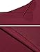 Zeagoo Womens Plus Size Tunic Tops Criss Cross V Neck Short Sleeve T Shirt Casual Tops Wine Red 3X