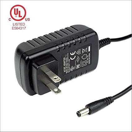 Amazon Com Tecled 12 Volt 2a Power Adapter Supply Ac To Dc 2 1mm X 5 5mm Plug 12v 2 Amp Power Supply Wall Plug Extra Long 8 Foot Cord For 5050 2835 Led Tape Lights