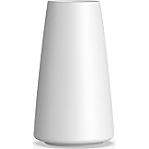 12 Inch Tall Premium Quality Ceramic Vase | Flower Vase for Home Decor | Farmhouse Decor, Desk Decor, Modern Decor, Aesthetic Room Decor, White Vase for Bohemian Decor, Pampas Vase, White