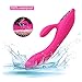 G-Spot Rabbit Vibrator Clitoris Stimulator - Adorime Silicone Vaginal Anal Dildo Massager for Women Maturbation, Powerful Waterproof Rechargeable Adult Sex Toys for Couples Sex Things