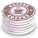 Coasters for Drinks 6-Piece Absorbent Stone Coaster Set for Drink - Coffee Style Drink Spills Coasters
